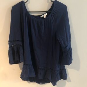 Navy blue top